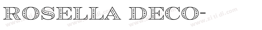Rosella Deco字体转换